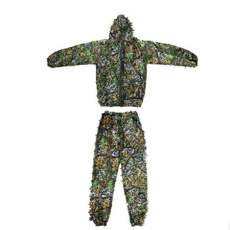 Ghillie Suit Woodland - ชุดพรางตัว 3 มิติ สำหรับล่าสัตว์ ยิงปืนอัดลม ชุดกิลลี่