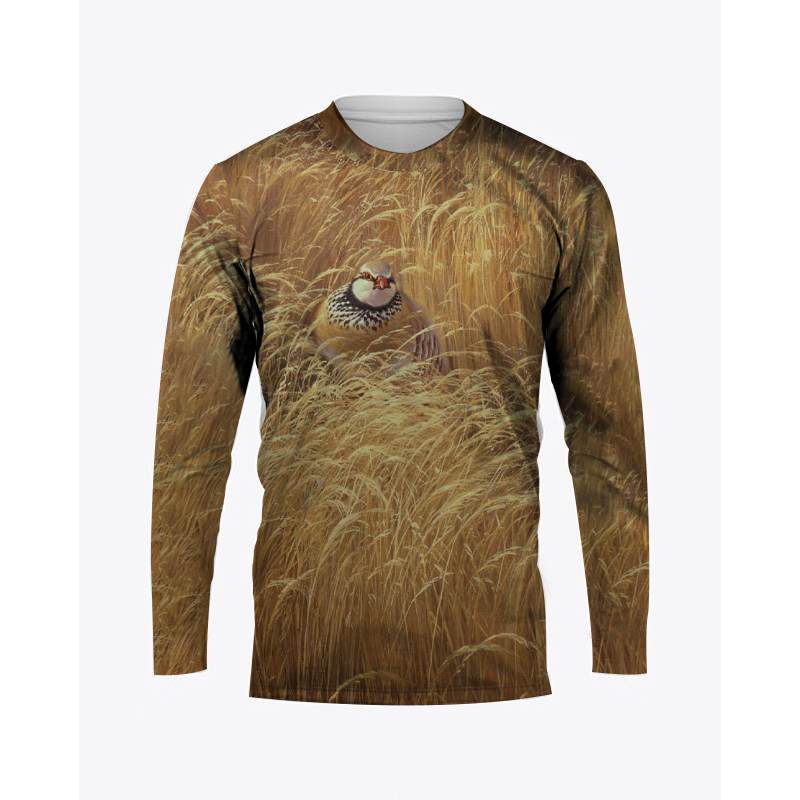 Hunting Quail - เสื้อยืดลายพรางล่าสัตว์ นกกระทา พิมพ์ลาย 3 มิติ แฟชั่นสำหรับผู้ชายและผู้หญิง