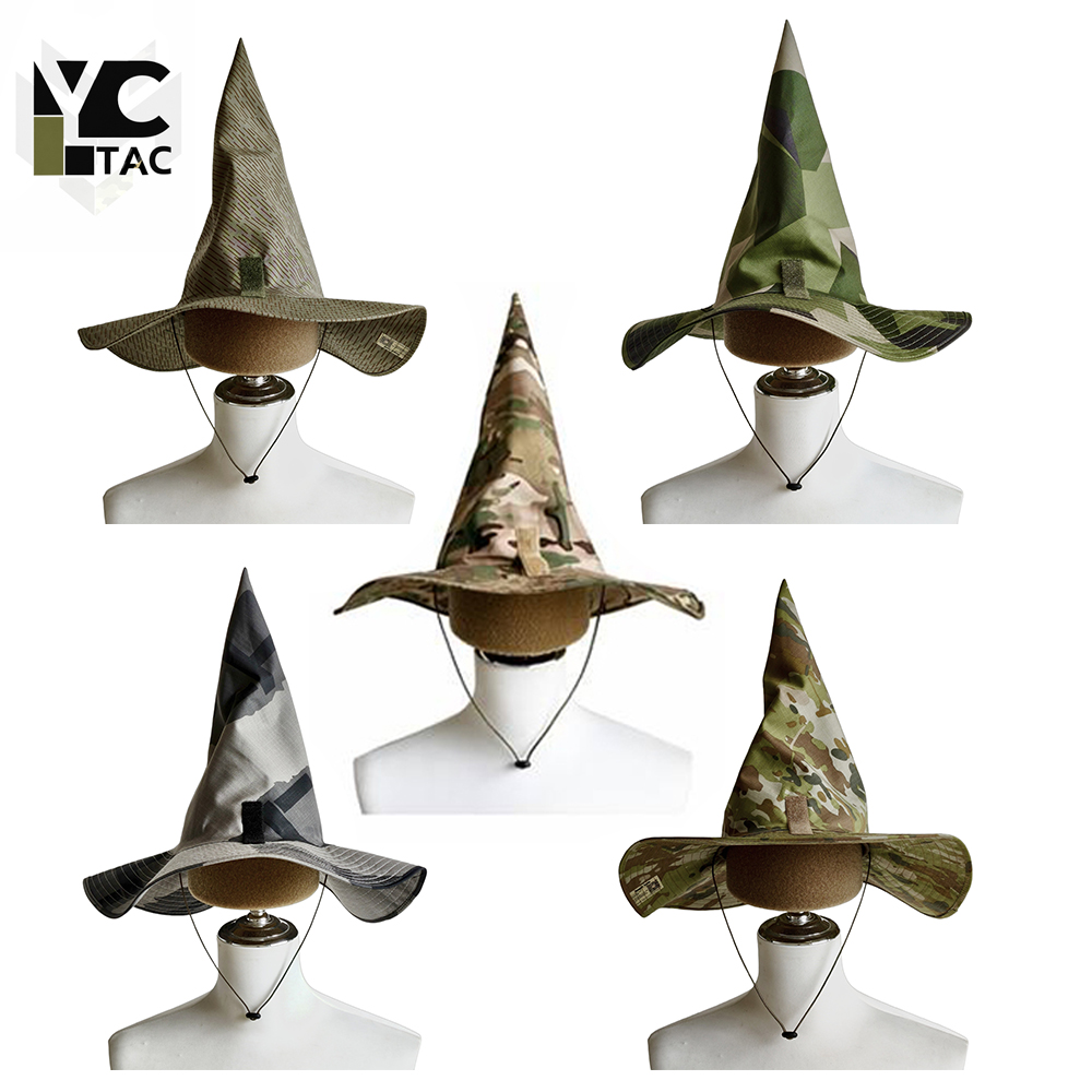 Hunting Outdoor Hats - YCTAC หมวกคาโม วิซาร์ดหมวกทหารยุทธวิธี หมวกบูนี่ หมวกพรางตัว หมวกกันแดด