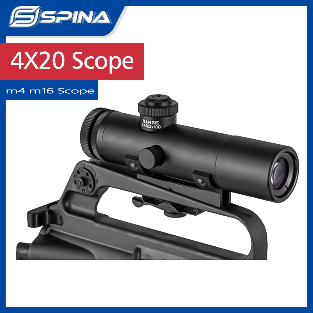 Outdoor Hunting Range - กล้องเล็งปืนไรเฟิล Tactical Hunting HD 4X20 พร้อมปุ่มปรับ