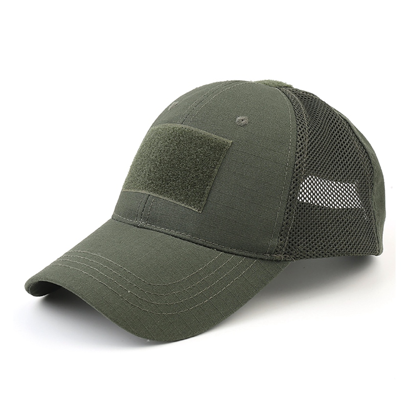 Hunting Outdoor Hats - หมวกแก๊ปตาข่ายลายพรางมัลติแคมแบบปรับได้ สำหรับกิจกรรมกลางแจ้ง เช่น แอร์ซอฟท์ ตกปลา ล่าสัตว์