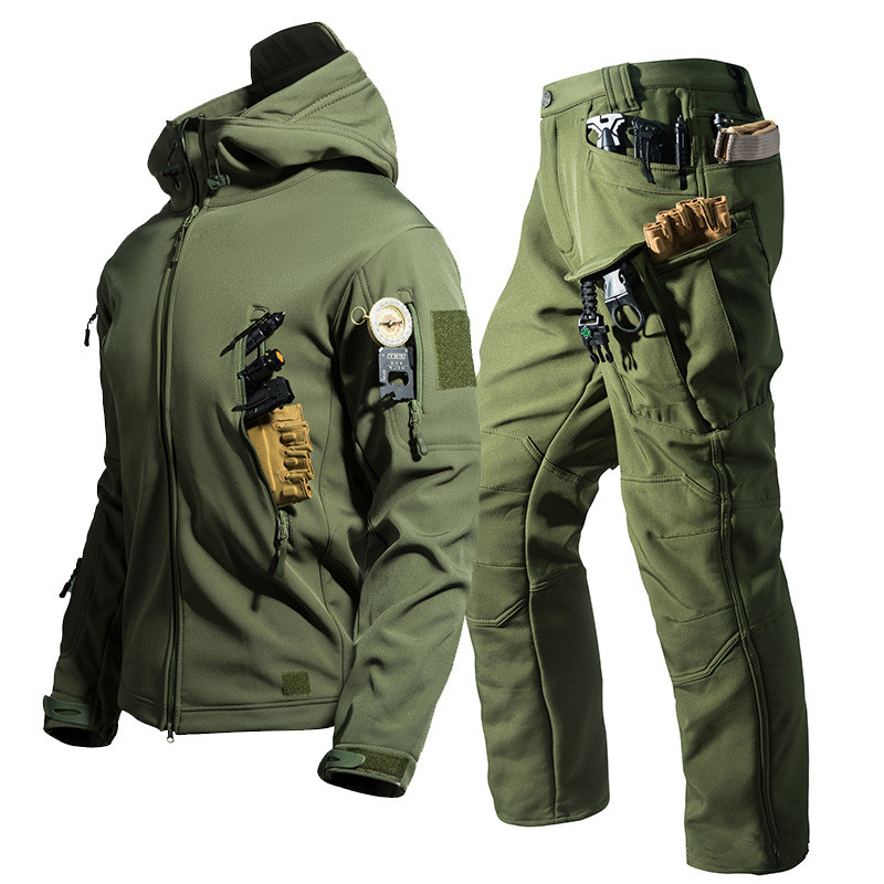 เสื้อแจ็คเก็ตแทคติคอลแบบซอฟต์เ - Men'S Outdoor Hunting Jacket บทวิจารณ์และราคา
