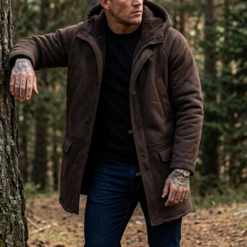 เสื้อแจ็คเก็ตฤดูหนาวบุขนเทียมม - Men'S Outdoor Hunting Jacket บทวิจารณ์และราคา