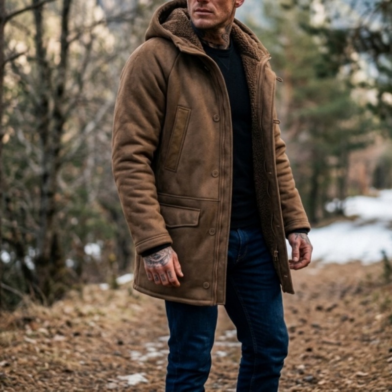 เสื้อแจ็คเก็ตฤดูหนาวบุขนเทียมม - Men'S Outdoor Hunting Jacket บทวิจารณ์และราคา