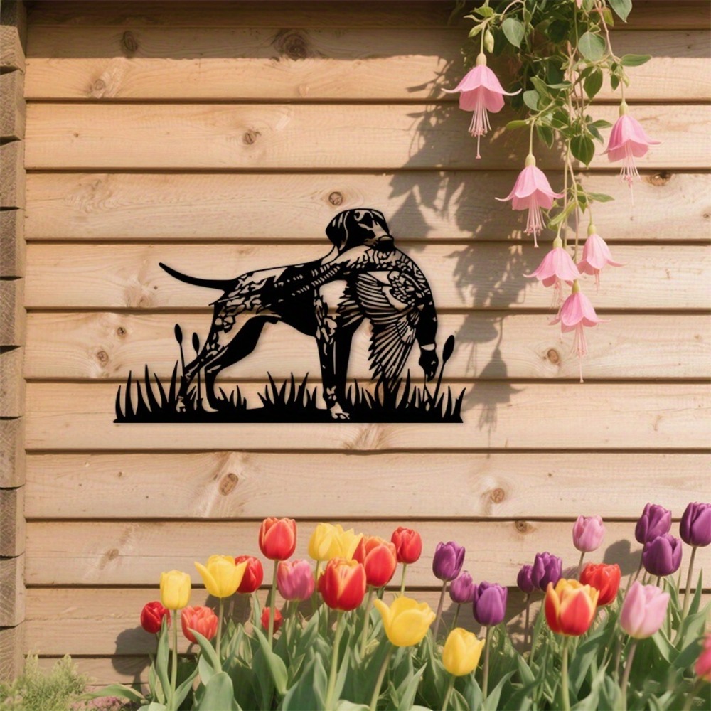 CIFBUY งานศิลปะติดผนังโลหะ รูป - Hunting Dog Outdoor บทวิจารณ์และราคา