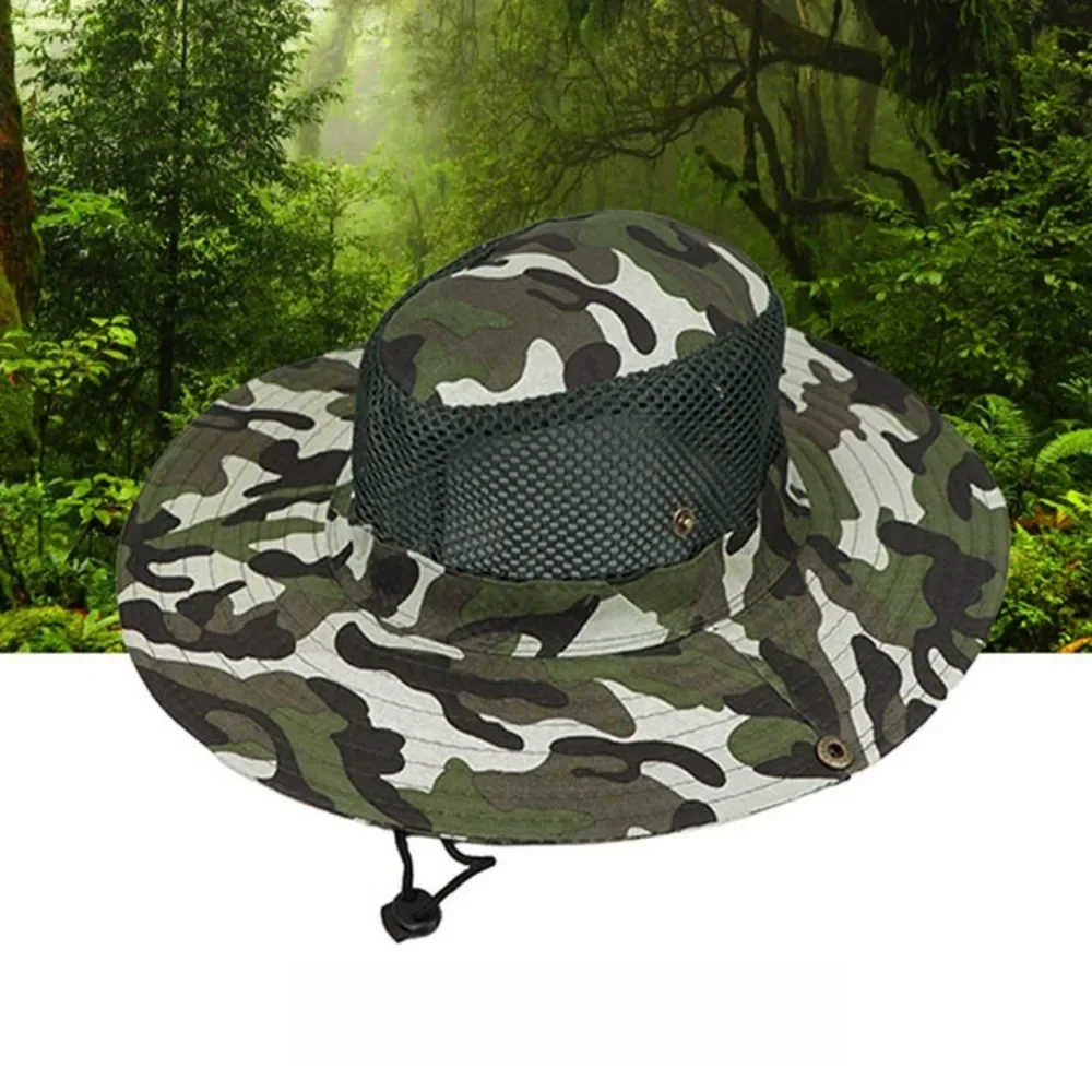 Camouflage ตาข่ายหมวกกว้าง Bri - Mens Outdoor Hunting Hats บทวิจารณ์และราคา