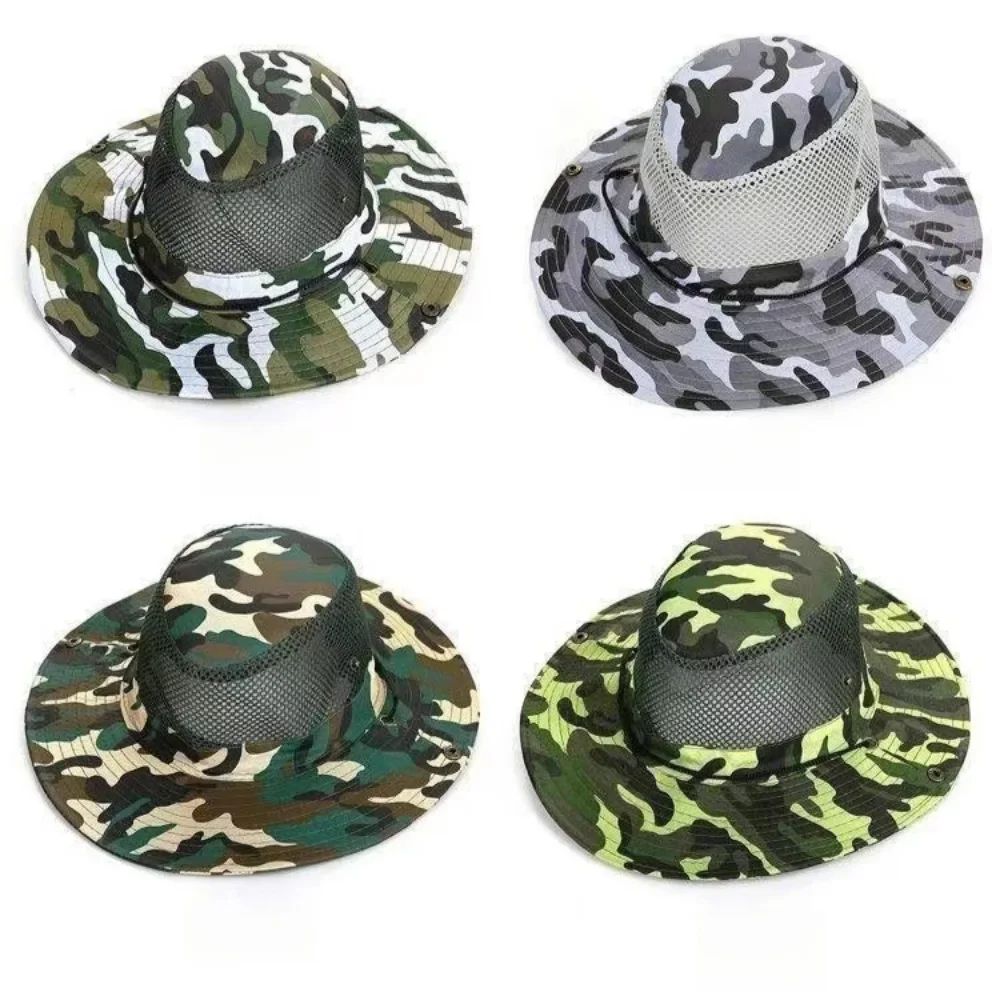 Camouflage ตาข่ายหมวกกว้าง Bri - Mens Outdoor Hunting Hats บทวิจารณ์และราคา