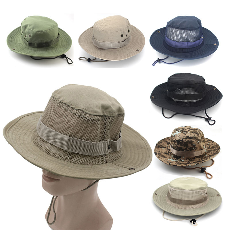 หมวกยุทธวิธีลายพรางหมวกบังแดดส - Mens Outdoor Hunting Hats บทวิจารณ์และราคา