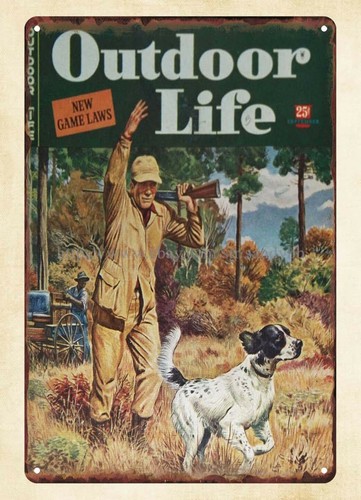 1944 OUTDOOR LIFE นิตยสารภาพปก - Hunting Dog Outdoor บทวิจารณ์และราคา