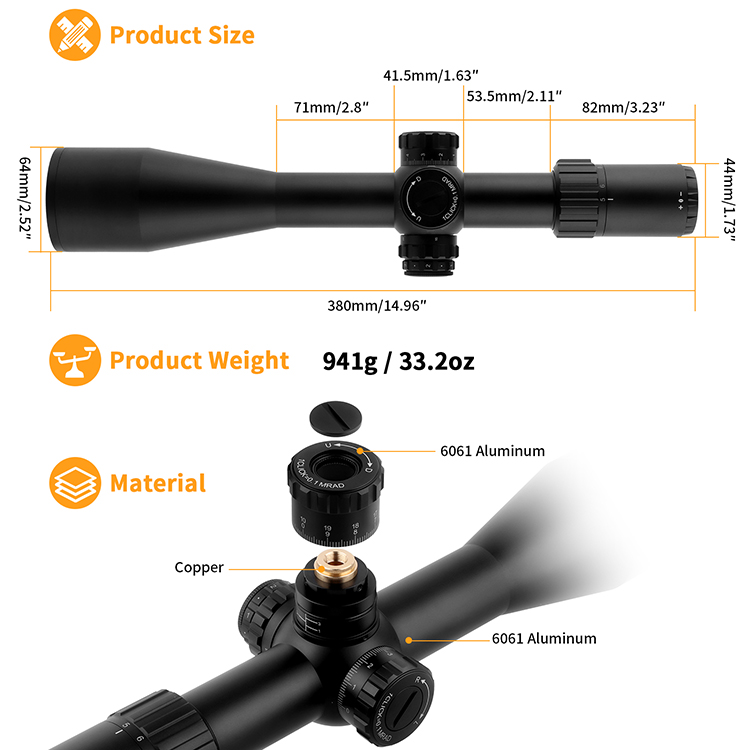 กล้องเล็งยุทธวิธีระยะไกล 5-30x - Outdoor Hunting Range บทวิจารณ์และราคา