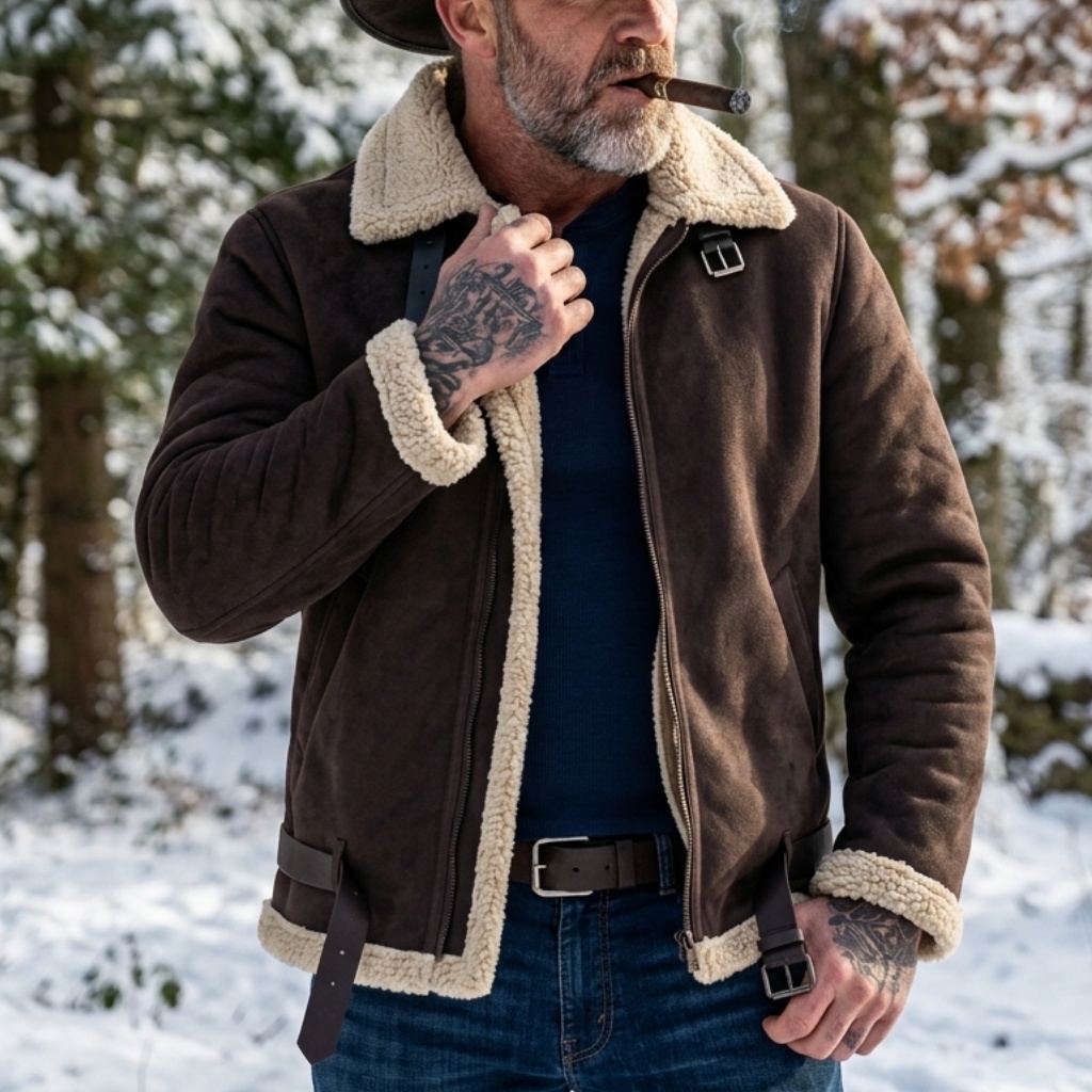 เสื้อแจ็คเก็ตหนังกลับเทียมบุขน - Men'S Outdoor Hunting Jacket บทวิจารณ์และราคา