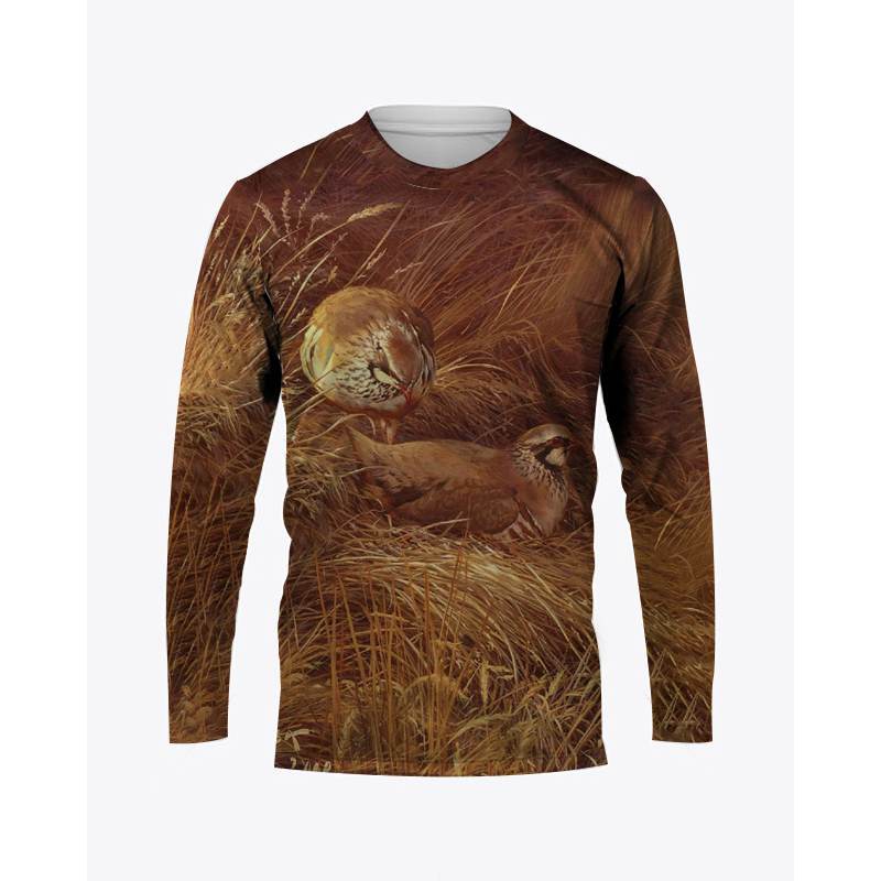 เสื้อยืดลายพรางล่าสัตว์ นกกระท - Hunting Quail บทวิจารณ์และราคา